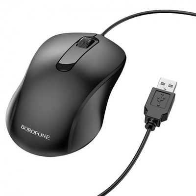 Мышь проводная BOROFONE BG4 Business Black 65066