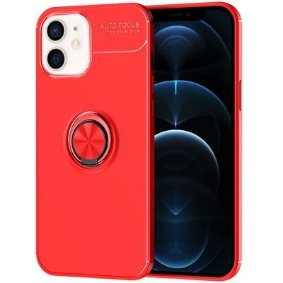 Чохол Din Color Magnet Ring для Iphone 12 Mini Червоний 52870