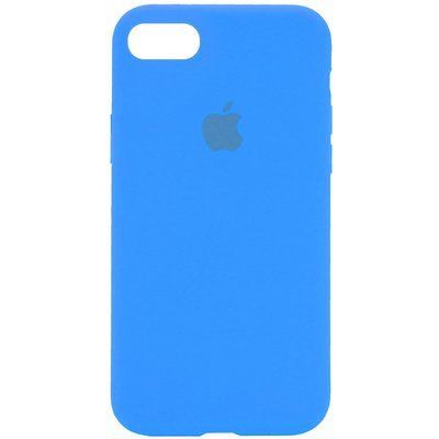 Чехол Silicone Case 360 для Iphone 7 / 8 / SE 2020 Голубой / Blue 53180
