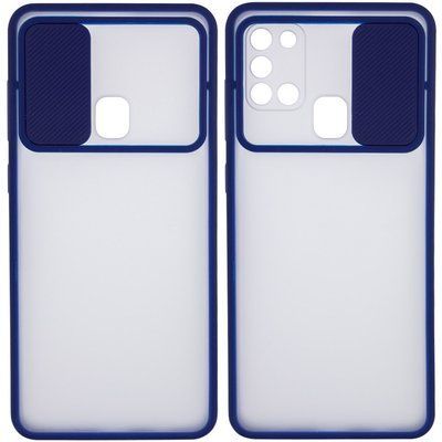 Чехол CamshMatteдля Samsung Galaxy A21s Синий 44067