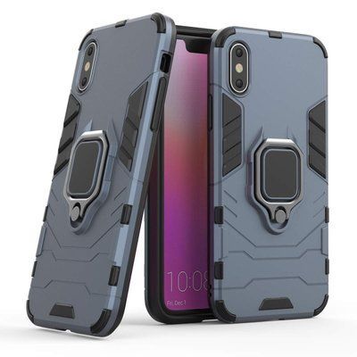 Противоударный чехол Transforme Ring для Iphone XS Max Blue 57375