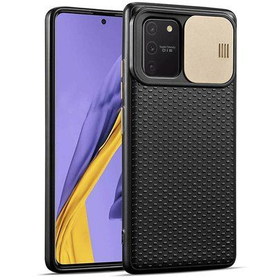 Чехол Camsh Black для Samsung Galaxy S10 lite G770F Черный / Золотой 59355