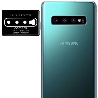 Защитное стекло 0.18mm на камеру для Samsung Galaxy S10 / S10 Plus Black 40512