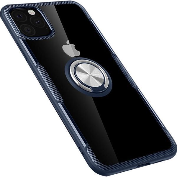 Чохол Din Crystal Magnet Ring для Iphone 11 Pro Темно-синій 37493
