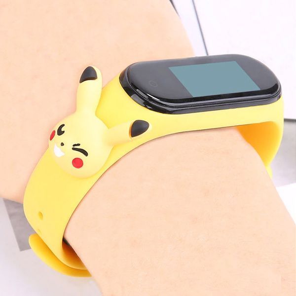 Ремешок Silicone Cartoon Face для Xiaomi Mi Band 5/6 Желтый / Пикачу 52183