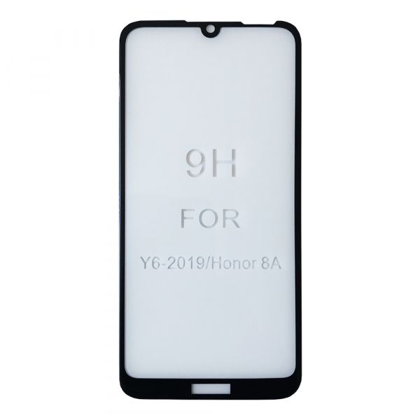 Защитное стекло Premium 9H для Huawei Y6 2019 / Y6s / Honor 8A Black 50204