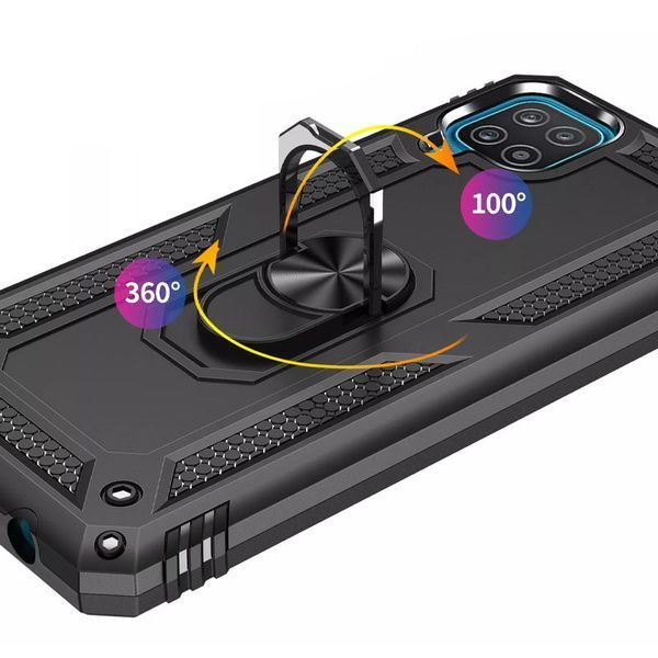 Протиударний чохол Serg Magnet Ring для Samsung Galaxy A22 / M32 / M22 Чорний 59022