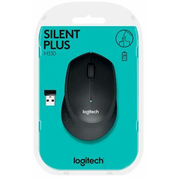 Мышь беспроводная Logitech M330 Silent Plus Black 50153