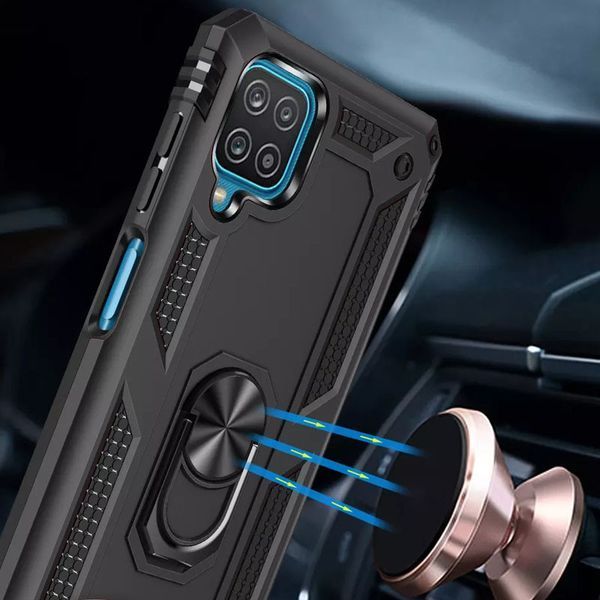 Протиударний чохол Serg Magnet Ring для Samsung Galaxy A22 / M32 / M22 Чорний 59022