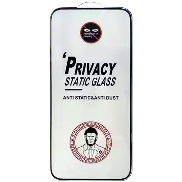 Защитное стекло Антишпион Privacy для Xiaomi Redmi Note 13 Pro / 13 Pro 5G / Poco M6 Pro / F6 Pro Black