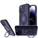 Чохол Metal Buttons MagSafe Colorful HQ Ring для Iphone 15 Pro Max Dark Blue 84169 1