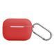 Чехол Silicone Slim с карабином для Apple Airpods Pro 2 Red 82276
