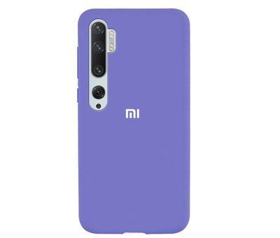 Чохол Silicone Cover для Xiaomi Mi Note 10 / Mi Note 10 Pro Бузковий / Dasheen 38510