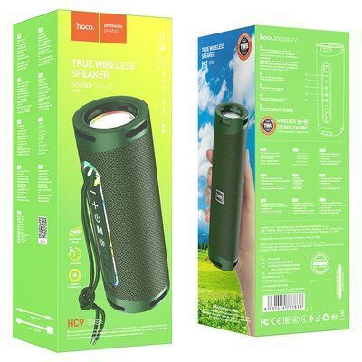 Портативна Bluetooth колонка Hoco HC9 Dazzling pulse sports Dark Green 83767