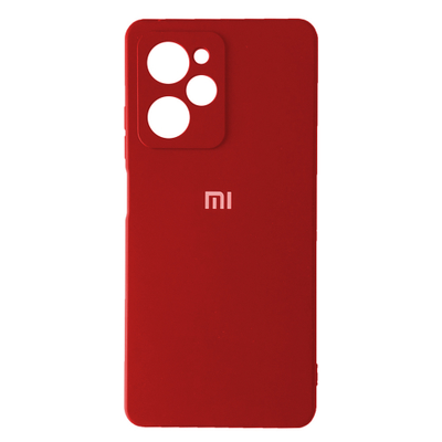 Чехол Silicone Case 360 и защитой камеры для Xiaomi Poco X5 Pro 5G / Note 12 Pro 5G Red 69701