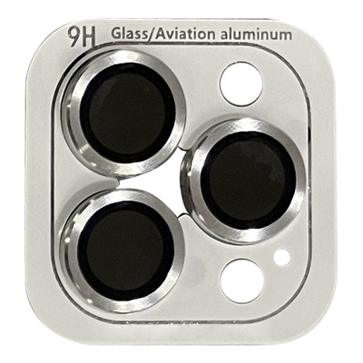 Защитное стекло Metal Classic на камеру для IPhone 13 Pro / 13 Pro Max Серебряный / Silver 66324