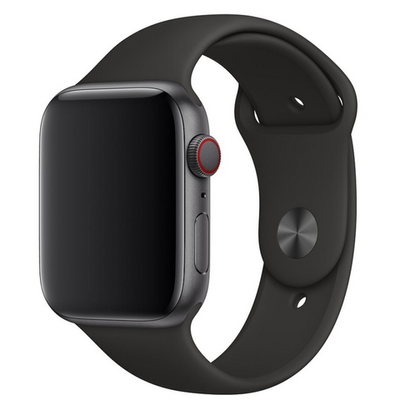 Ремінець Silicone Sport Band для Apple Watch 38/40/SE 40/41 mm M Black 82212