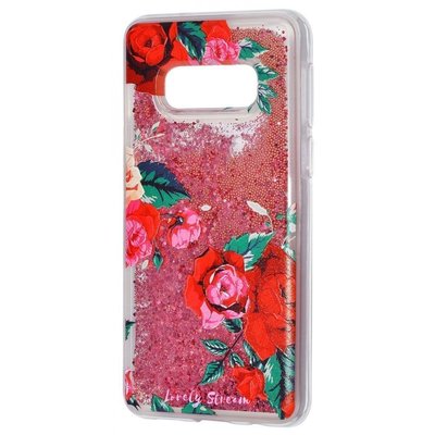 Чохол з блискітками Lovely Stream для Samsung Galaxy S10e G970 Red rose 39042