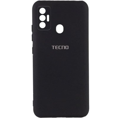 Чехол Silicone Cover MyColor Camera A для TECNO Spark 7 Черный / Black 60936