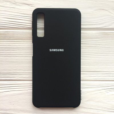 Чехол Silicone Case для Samsung Galaxy A7 2018 A750 Черный 32826