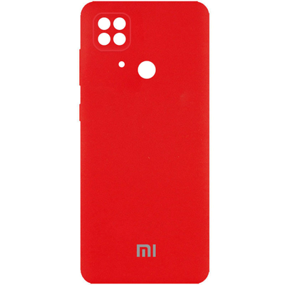 Чехол Silicone Full Camera AA для Xiaomi Redmi 10C / Poco C40 Красный / Red 66879