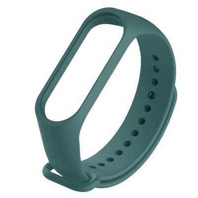 Ремешок Silicone для Xiaomi Mi Band 3/4 Зеленый / Pine green 58797