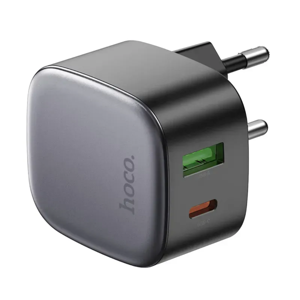 Мережевий зарядний пристрій HOCO CS32A Rise PD20W+QC3.0 Black 88455