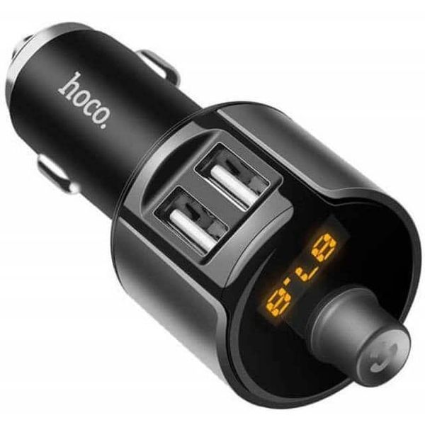Автомобильный FM модулятор Hoco E19 Bluetooth 2USB / 2.4A Black 37258