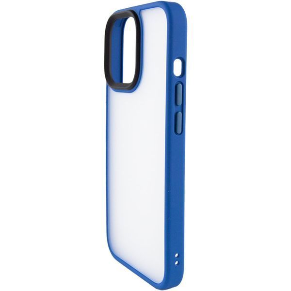 Чехол Metal Buttons для Iphone 15 Голубой 81755