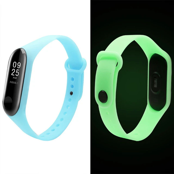 Ремешок Neon для Xiaomi Mi Band 5/6 Голубой 68435