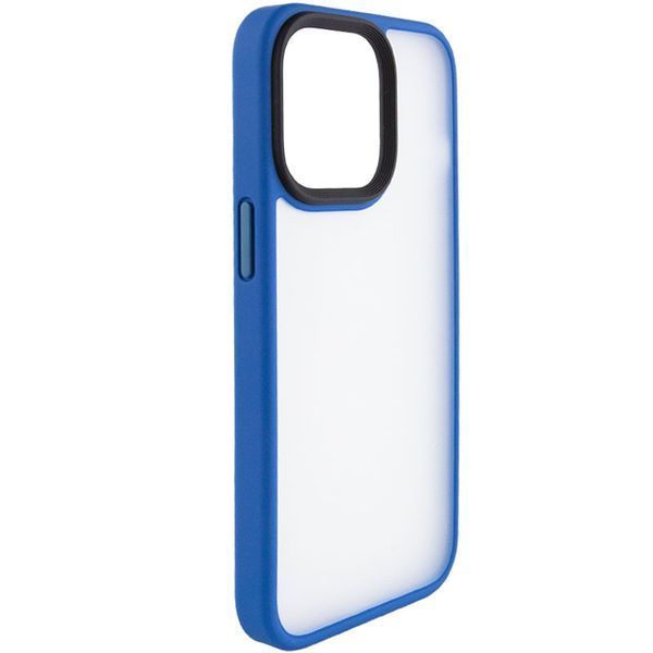 Чехол Metal Buttons для Iphone 15 Голубой 81755