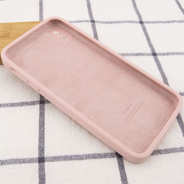 Чехол Silicone Case Square для Iphone X / XS Black 60737