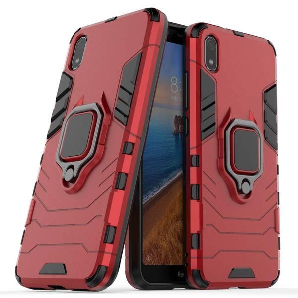Противоударный чехол Transforme Ring для Xiaomi Redmi 7A Красный 36358