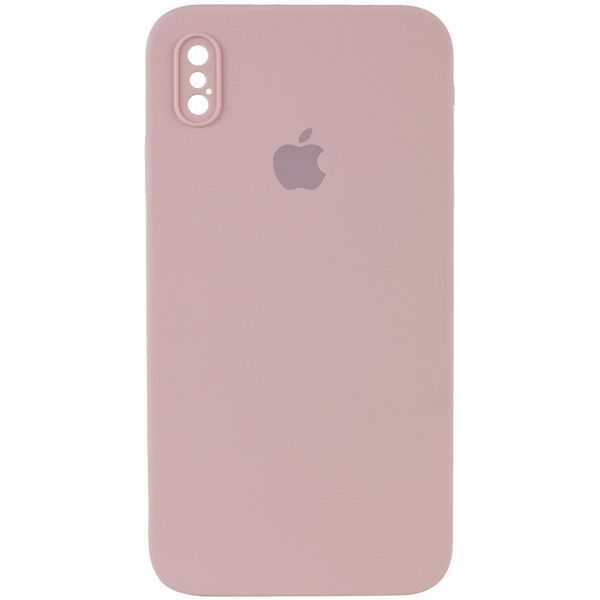 Чехол Silicone Case Square для Iphone X / XS Black 60737
