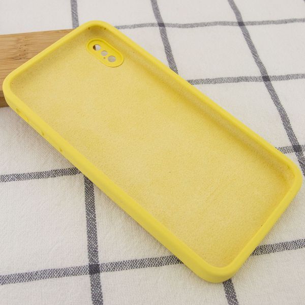 Чохол Silicone Case Square для Iphone X / XS Жовтий / Canary Yellow 53337