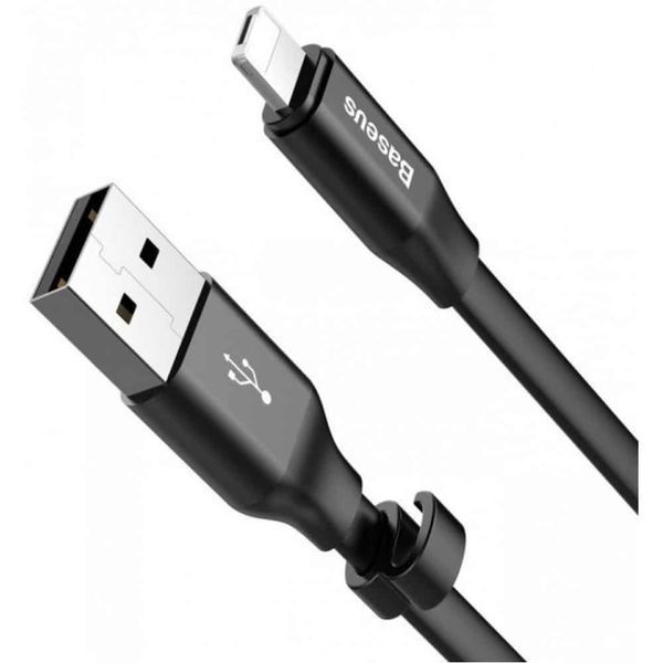 Кабель Baseus Nimble 2в1 USB - Lightning/MicroUsb 2.0A 0.23м Black 36642