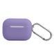 Чохол Silicone Slim з карабіном для Apple Airpods Pro 2 Purple 82277