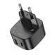 Мережевий зарядний пристрій HOCO CS32A Rise PD20W+QC3.0 Black 88455 3