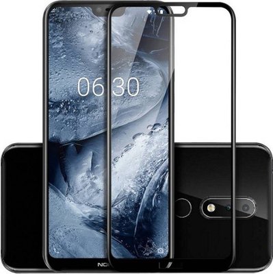 Захисне скло Full Cover для Nokia 6.1 Plus / X6 Black 34387