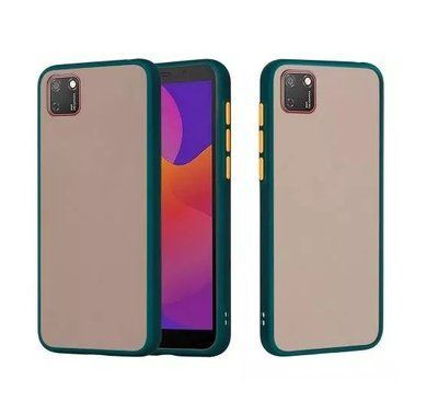 Чехол Soft-touch with Color Buttons для Huawei Y5P / Honor 9S Сине-Зеленый / Marine Blue 56505