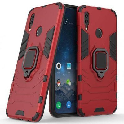 Противоударный чехол Transforme Ring для Xiaomi Redmi 7 Dante Red 33916