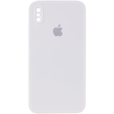 Чехол Silicone Case Square для Iphone X / XS White 60738