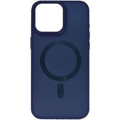 Чохол TPU+Glass Sapphire Midnight MagSafe для Iphone 15 Синій / Deep navy 81222
