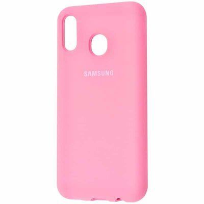 Чохол Silicone Cover для Samsung A40 2019 A405 Рожевий / Pink 39078