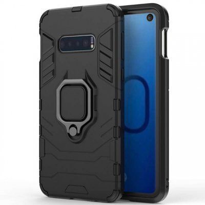 Противоударный чехол Transforme Ring для Samsung Galaxy S10e G970 Черный / Soul Black 57939