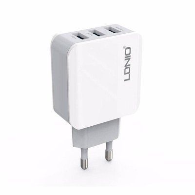 Мережевий зарядний пристрій LDNIO A-3301 3USB 3.1A White 37693