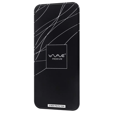 Защитное стекло 9H WAVE Premium для Iphone 14 Pro / 15 Black 70318