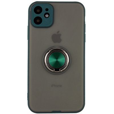 Чохол Din Shadow Ring series для магнітного тримача для Iphone 11 Зелений 43889