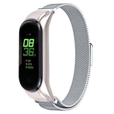 Ремешок Milanese Loop для Xiaomi Mi Band 5/6 Silver 54848