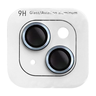 Захисне скло Metal Classic на камеру для IPhone 14 / 14 Plus Блакитний / Light Blue 66325